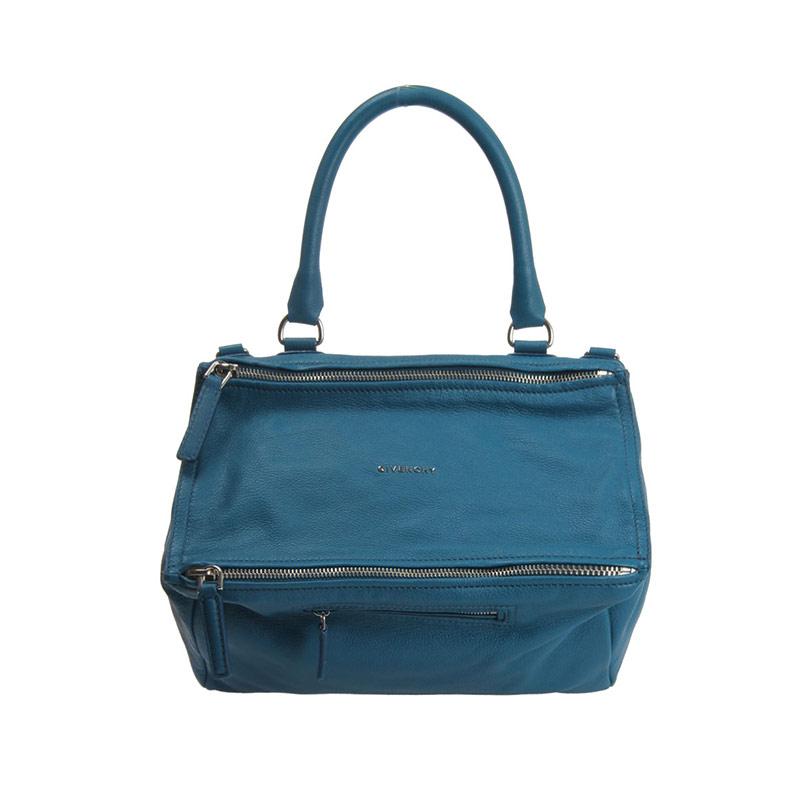 Givenchy纪梵希Pandora系列 女士深蓝色羊皮手提袋 BB05250 012404
