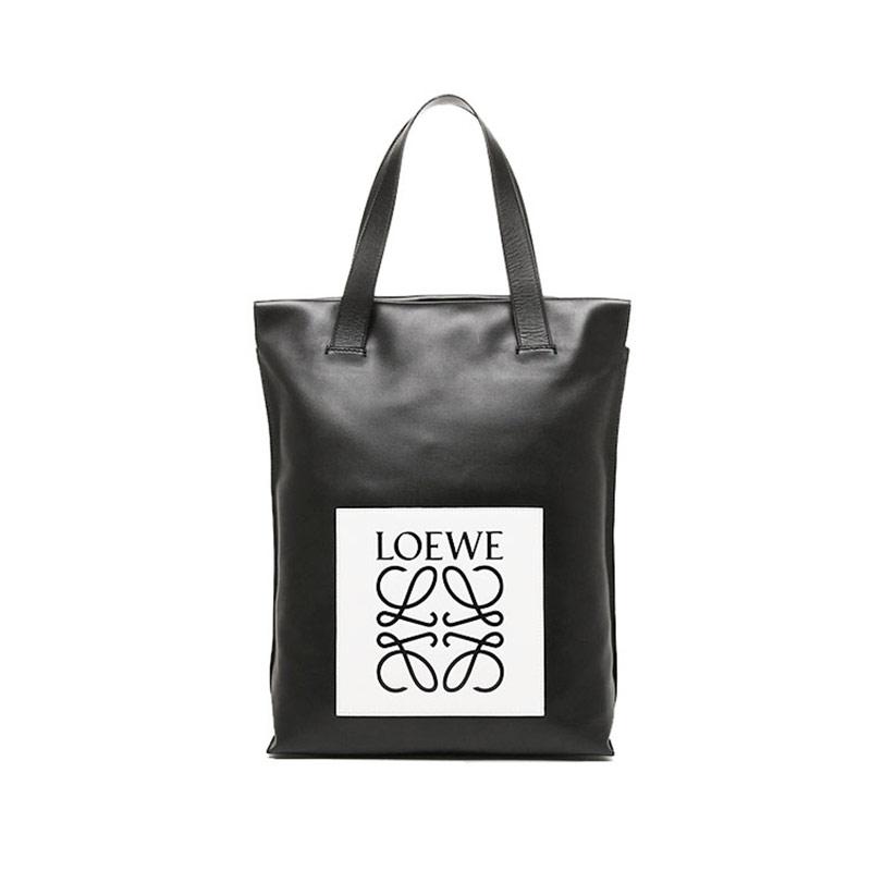 Loewe罗意威Shopper系列 女士黑色皮革手提包 33054 EK011102
