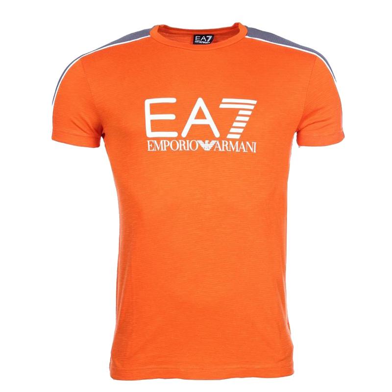 EMPORIO ARMANI安普里奥·阿玛尼 男士橙色纯棉T恤短袖上衣 903017 6P625 07962